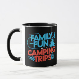 FamiljeRoligt med Camping Resor, svart mugg