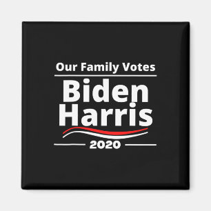 Familjeröster Biden Harris - 2020 som stöder hushå Magnet