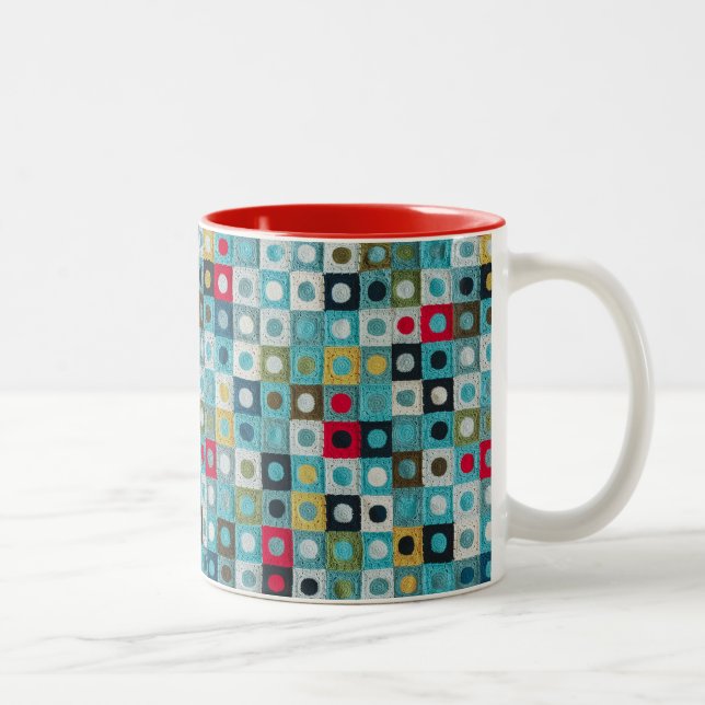 Familjerum Squircleghan 11 oz Two-Tone Mugg (Höger)