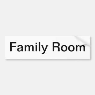 Familjerumsskylt/ Bildekal