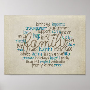 familjesamling poster
