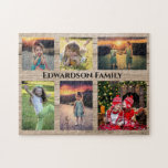 Familjesamlingar 6 foton och familjen namn pussel<br><div class="desc">Familj namn,  anpassningsbarnas fotosamlingspussel...  Du kan anpassa den och lägga till dina vackraste foton,  familjens namn och text. Underbar roligt!</div>