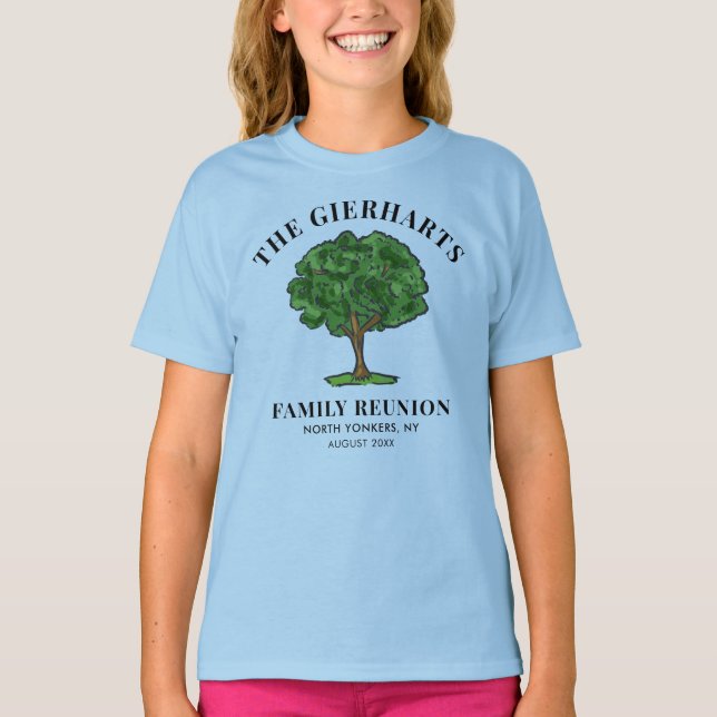 Familjesammankomst Släktträd Kusiner Anpassad T Shirt (Framsida)