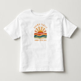 Familjesammankomst sommar solnedgång strand t shirt