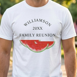 Familjesammankomst-vattenmelon t shirt
