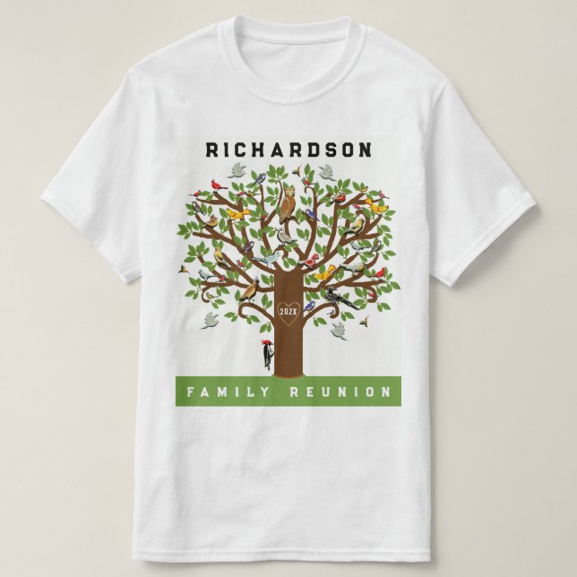 Familjesammankomstsouvenir T Shirt (Design framsida)