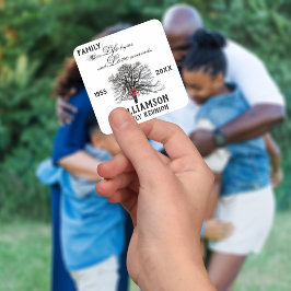 Familjesammanträdes Trädlivssitat Minnessak Fyrkantigt Klistermärke