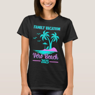 Familjesemester 2023 Palmlönn Florida Vero Beach T Shirt