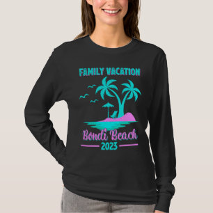 Familjesemester 2023 Palmträd Bondi Strand T Shirt