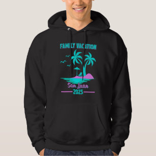 Familjesemester 2023 Palmträd San Juan Strand 1 Hoodie