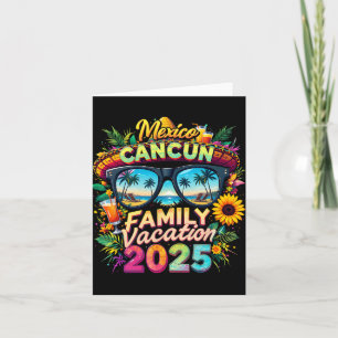 Familjesemester 2025 Cancun Mexiko Matchande Famil Kort