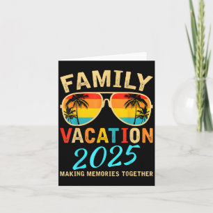Familjesemester 2025 Strand Matchande Sommaruppehå Kort