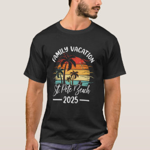 Familjesemester 2025 Vintage Florida St. Pete Beac T Shirt