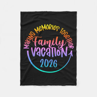 Familjesemester 2026 Resa Tripp Matchande Grupp Fleecefilt