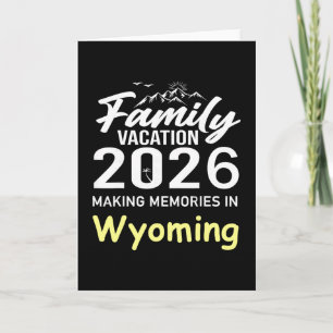 Familjesemester 2026 Skapar Minnen Wyoming Sommar Kort