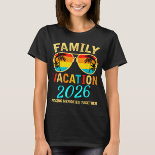 Familjesemester 2026 Strand Matchande Sommarlov T Shirt