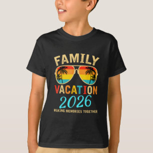 Familjesemester 2026 Strand Matchande Sommaruppehå T Shirt
