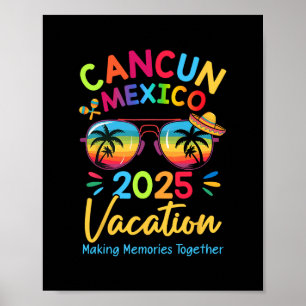 Familjesemester Cancunn Mexico 2025 Skapar Minnen Poster