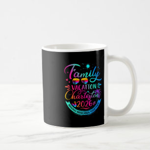 Familjesemester Charleston 2026 Palmträd Present Kaffemugg