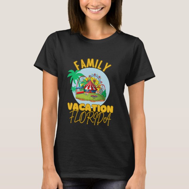 Familjesemester Florida California helgdagars anpa T Shirt (Framsida)