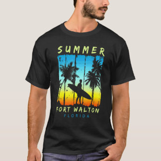 Familjesemester Florida Fort Walton Solnedgång Str T Shirt