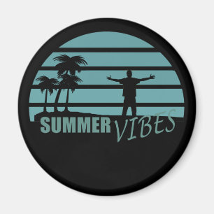 Familjesemester för sommarsemester magnet