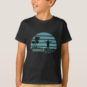 Familjesemester för sommarsemester t shirt
