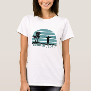 Familjesemester för sommarsemester t shirt