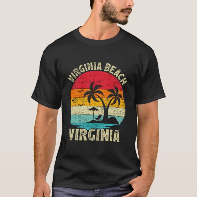 Familjesemester Virginia Beach T Shirt (Framsida)