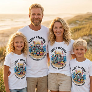 Familjesemester Yttre banker North Carolina Grupp T Shirt