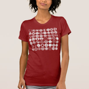 [Familjeskapande] Blommor och växter (vita symbole Tee