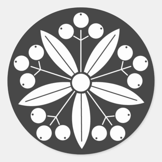 [Familjeskapande] växter Runt Klistermärke (Framsida)