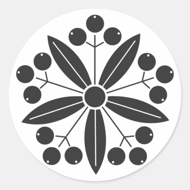 [Familjeskapande] växter Runt Klistermärke (Framsida)