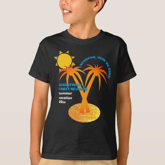 FamiljesommarRéunion-vaccination T Shirt (Framsida)