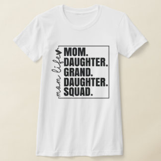 Familjespackning Mamma-dotterdotter Sqyad T Shirt