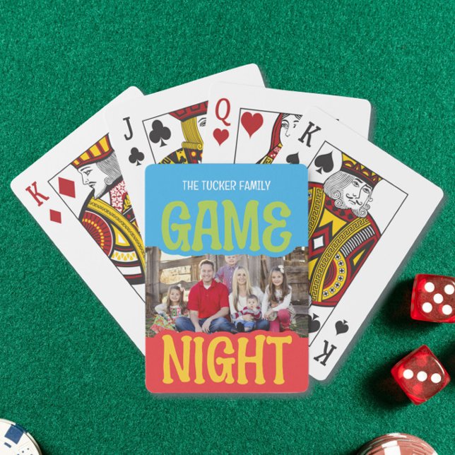 Familjespelkväll Foto Sött & Färgglatt Casinokort (Skapare uppladdad)