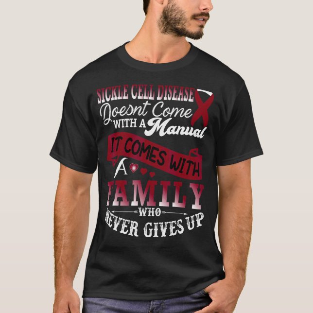 Familjestöd för sickle Cell Disease Awareness-fami T Shirt (Framsida)