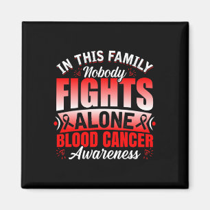 Familjestöd Ingen bekämpar Ensam Blood Cancer AW Magnet
