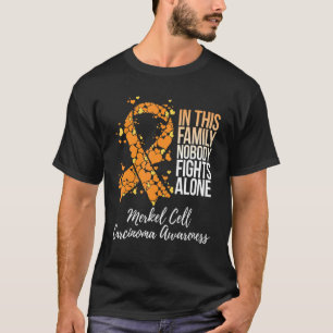 Familjestöd Merkel Cell Carcinoma Awareness T Shirt