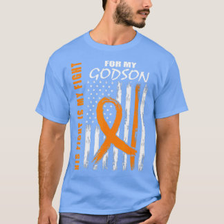 Familjestrider Godson Leukemia Awareness American  T Shirt