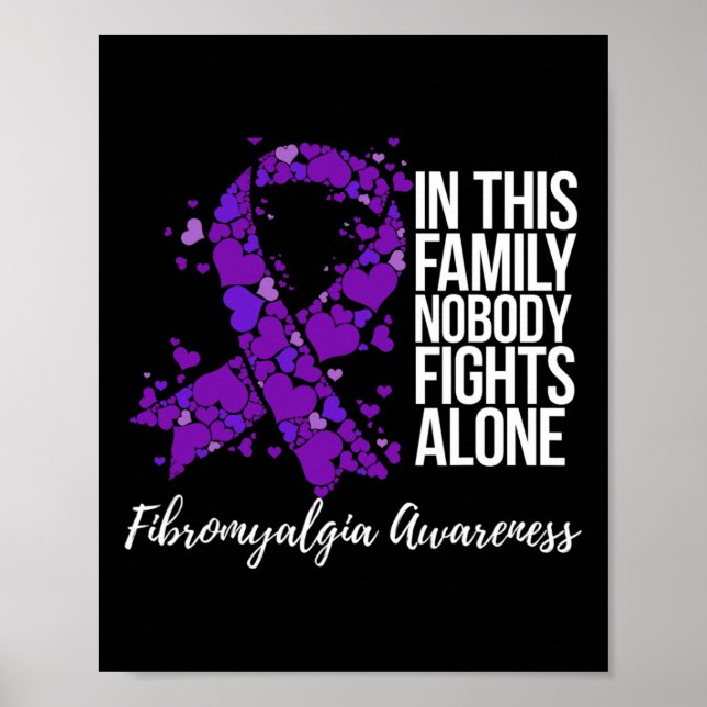 Familjesupport Fibromyalgia Awareness Poster (Framsidan)