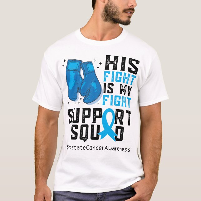 Familjesupport för prostate Cancer Awareness-famil T Shirt (Framsida)
