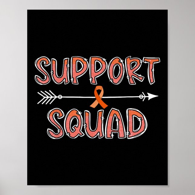 Familjesupport Squad Kidney Cancer Awareness Match Poster (Framsidan)