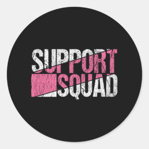 Familjesupporttjänsten Breast Cancer Awareness Fam Runt Klistermärke