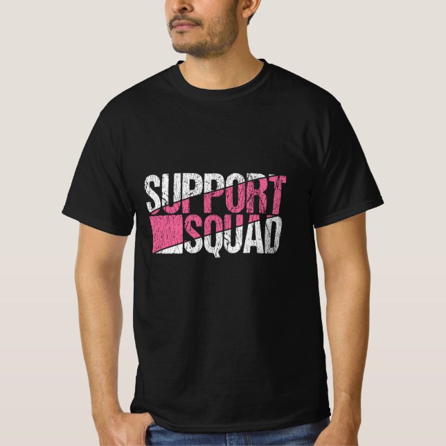 Familjesupporttjänsten Breast Cancer Awareness Fam T Shirt (Framsida)