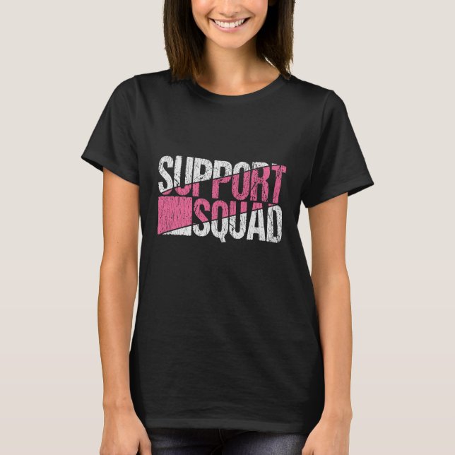 Familjesupporttjänsten Breast Cancer Awareness Fam T Shirt (Framsida)
