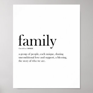 Familjesvart och vit, skandaltypografi poster