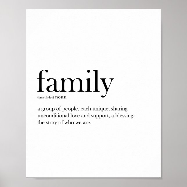 Familjesvart och vit, skandaltypografi poster (Framsidan)