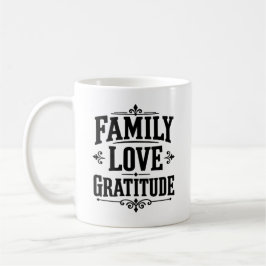 Familjetacksamhet Thanksgiving Kaffemugg