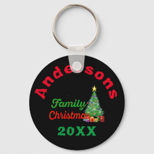 Familjetangentkedja - Anpassningsbar Stocking Stuf Nyckelring
